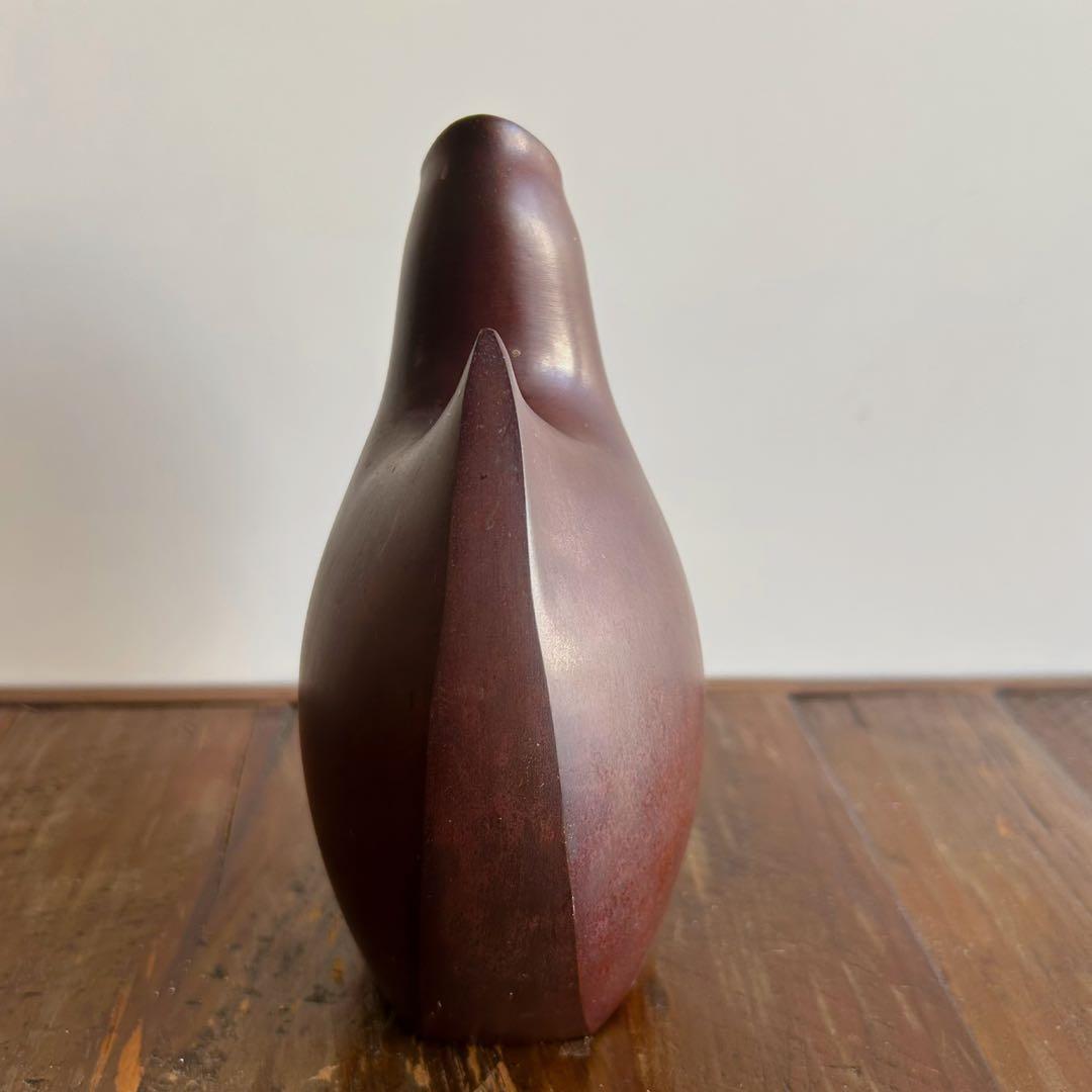 中島保美 鋳銅 雛花瓶 骨董 古美術 花瓶 作家物