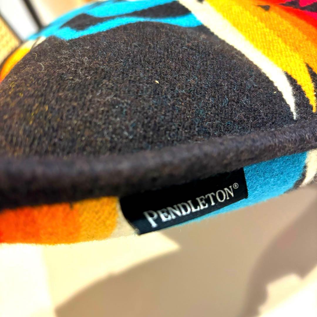 PENDLETON ペンドルトン　クッション　ブラック・アメリカンネイティブ柄