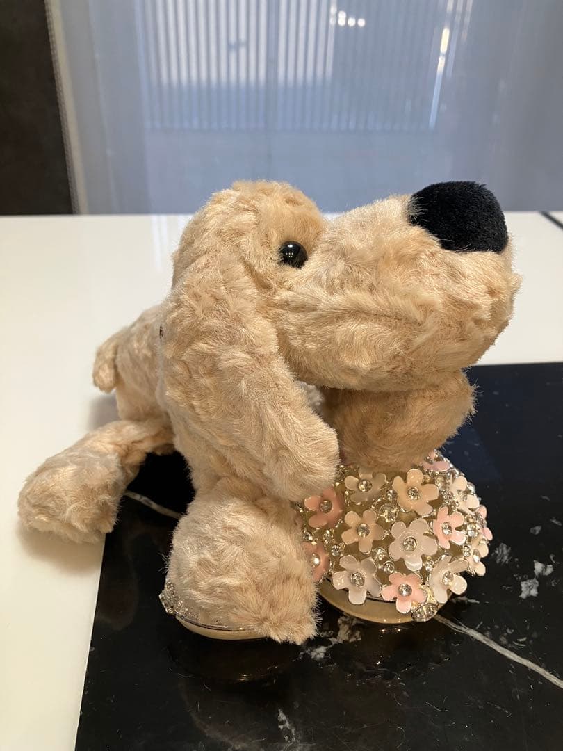 ★保留中★【新品未使用・ラスト１匹・日本製】子犬のるーくMサイズ　モカ