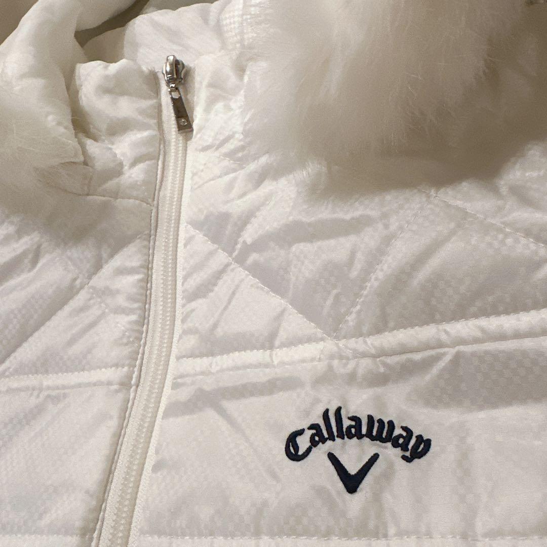 【上下セット】Callaway ホワイト キルティング 中綿 アウター/スカート