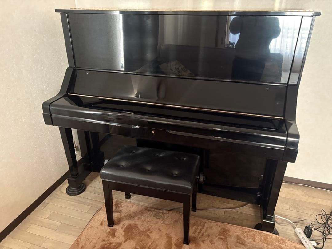 再値下げヤマハ アップライト ピアノ UX X支柱 消音ペダル付き