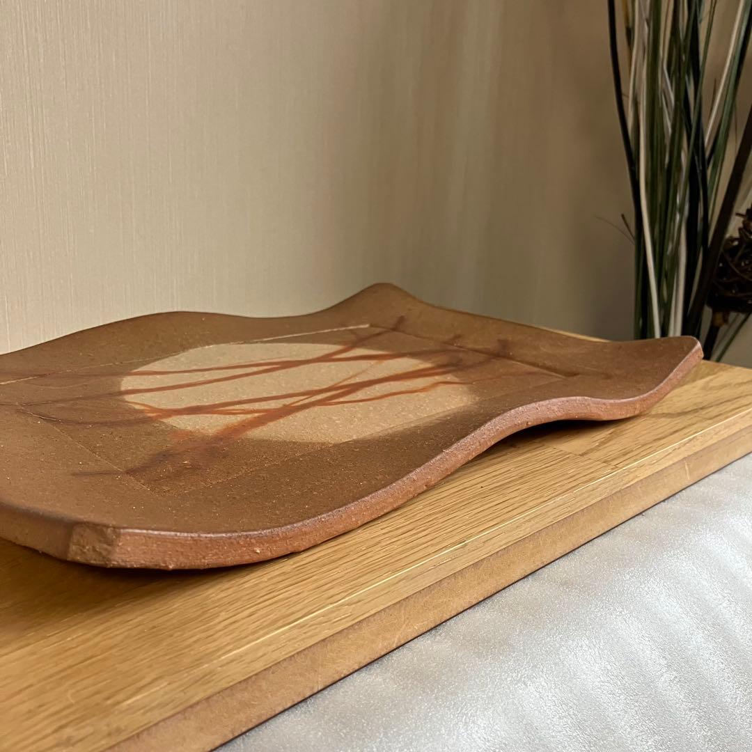 備前焼　吉田浩一造　角皿