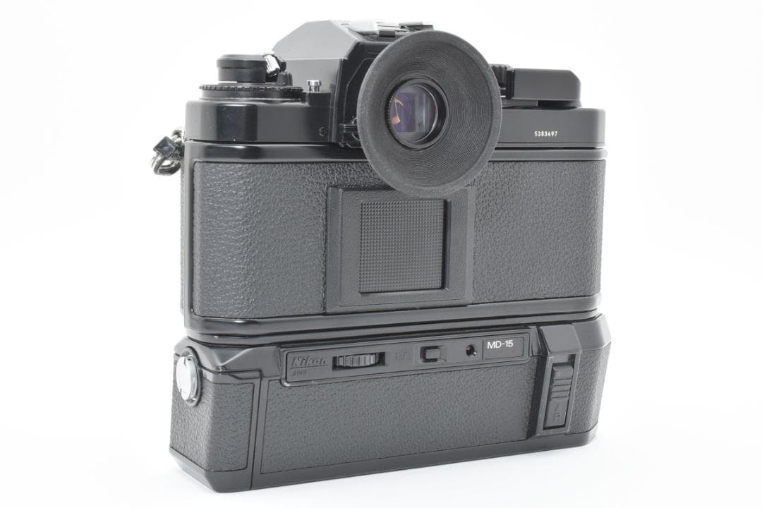 【良品】 NIKON FA ブラック＋MD-15 モータードライブ付 カメラ