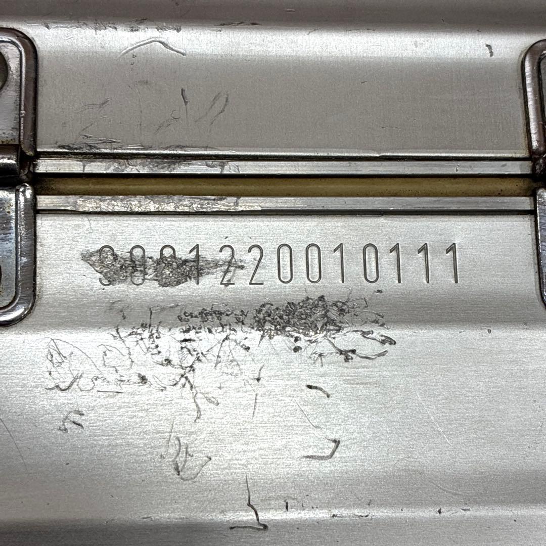 RIMOWA リモワ アタッシュケース シルバー 青ロゴ