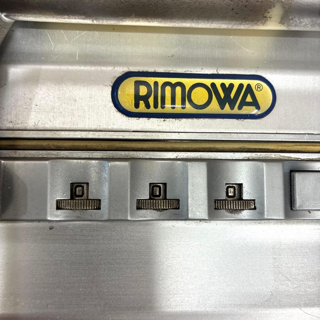 RIMOWA リモワ アタッシュケース シルバー 青ロゴ