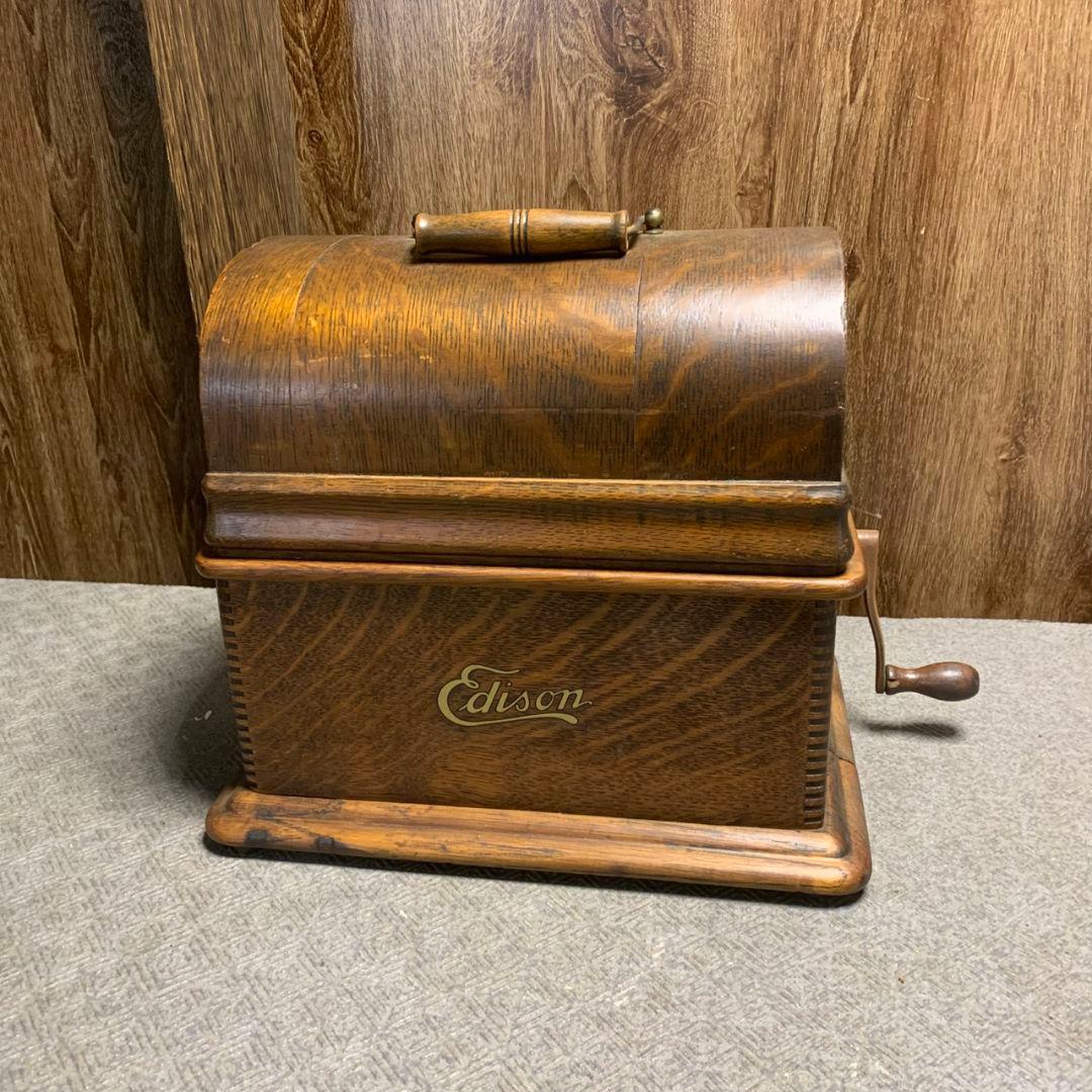 K637 エジソン Edison 蓄音機 ※現状品
