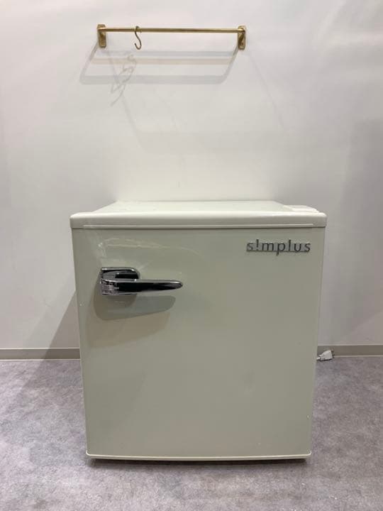 1ドア オシャレ アンティーク レトロ 冷蔵庫 ホワイト