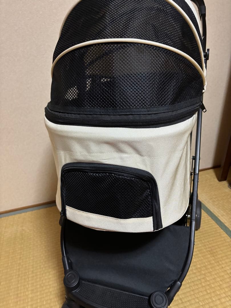 ペットカート(アイボリー色)