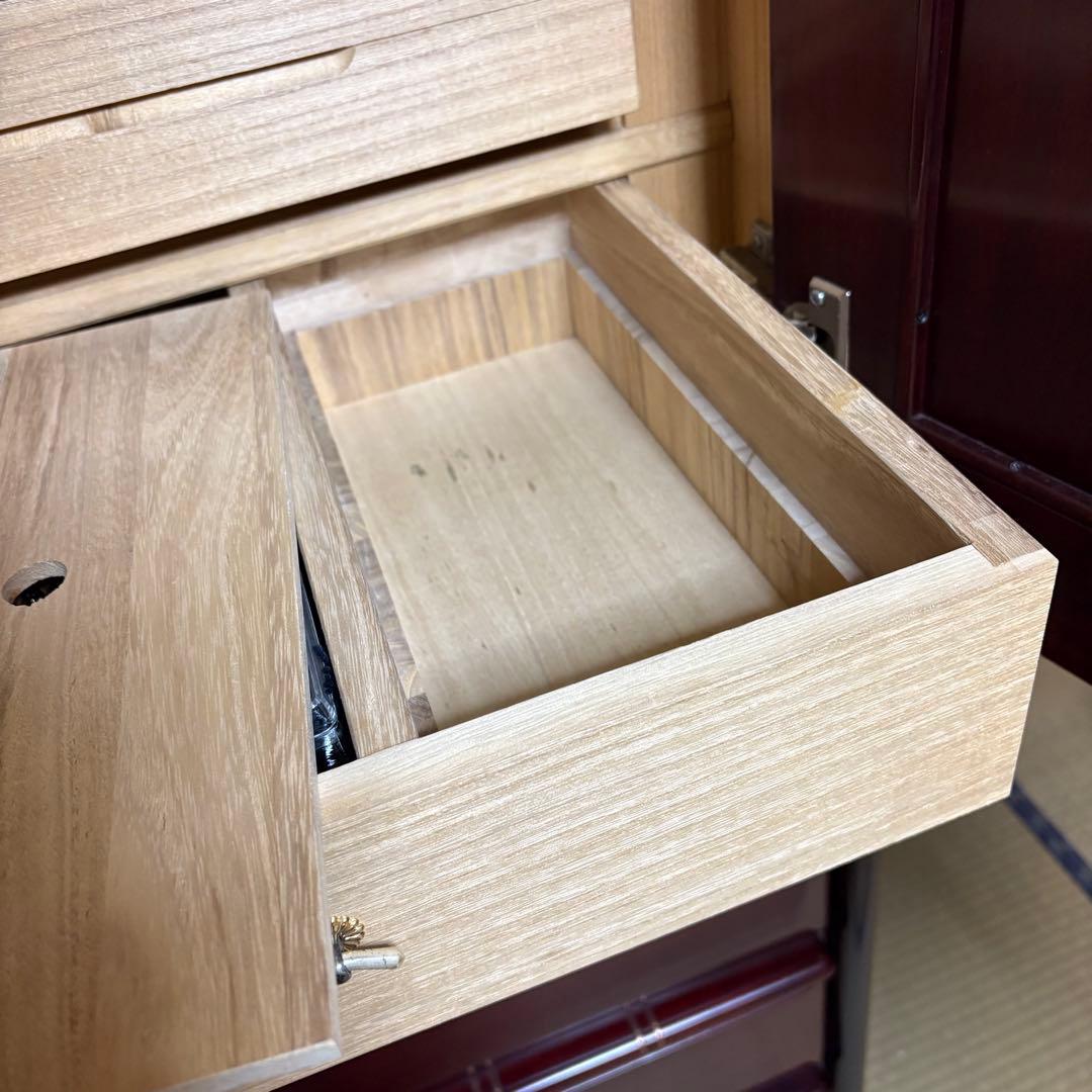 府中家具　木製　箪笥　タンス 引き出し付き　着物収納　アンティーク家具