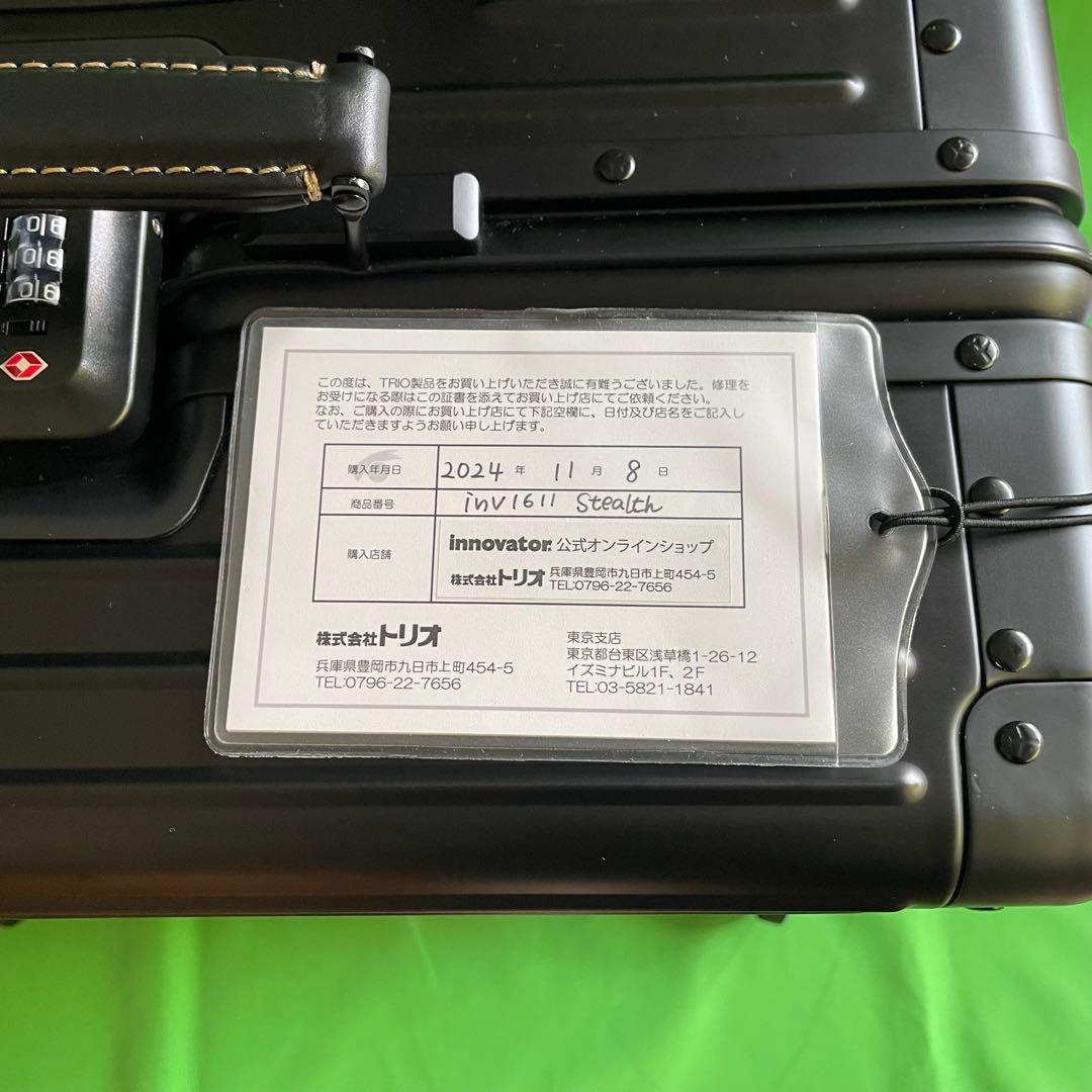未使用innovator スーツケース INV1611 ステルスブラック 42L