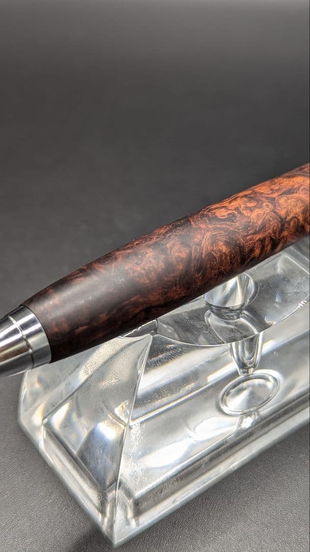 285ペン工房翌檜　極上　ホンジュラスローズウッド　瘤杢　木軸シャーペン