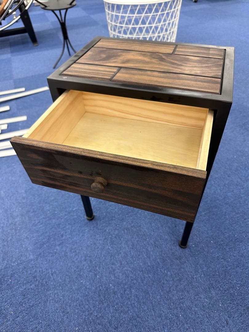 ダークブラウン サイドテーブル 55cm