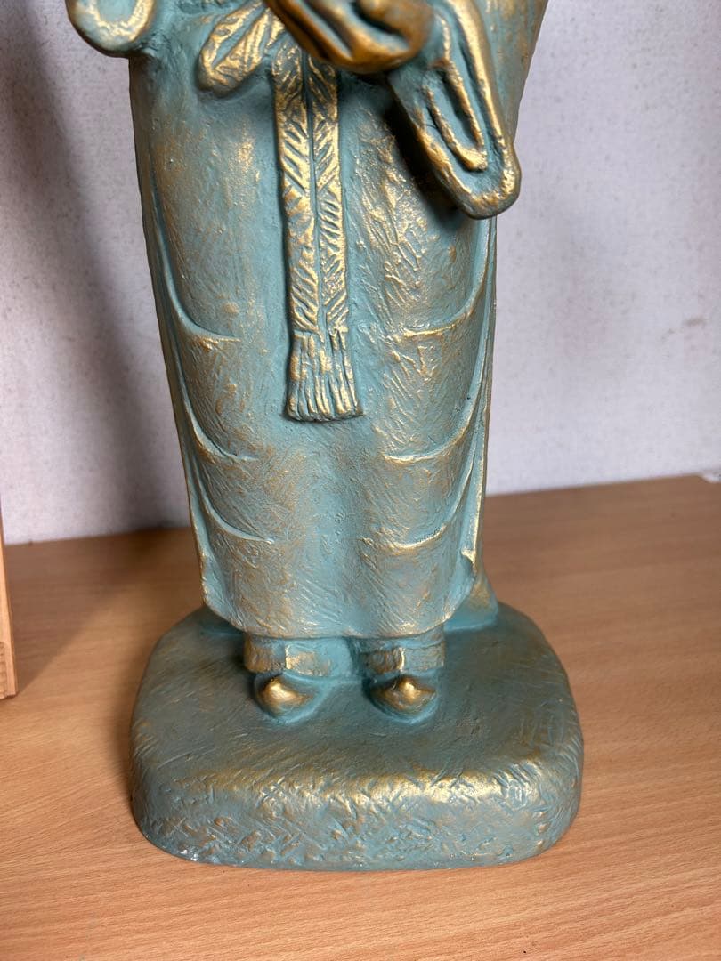 超レア　聖徳太子ブロンズ（青銅）に金青銅色仕上げ　銅像値下げ