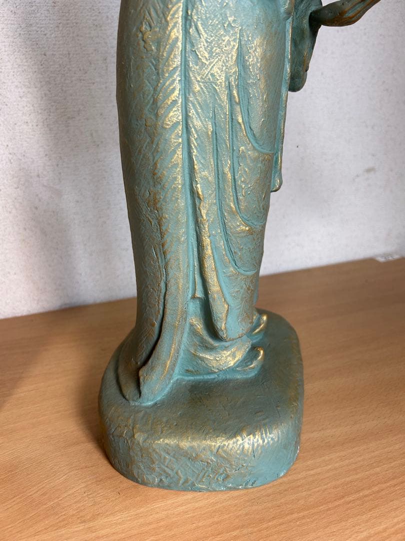 超レア　聖徳太子ブロンズ（青銅）に金青銅色仕上げ　銅像値下げ