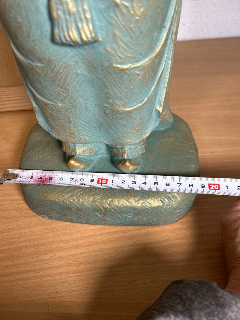 超レア　聖徳太子ブロンズ（青銅）に金青銅色仕上げ　銅像値下げ