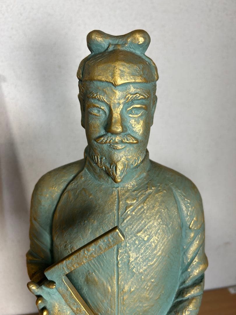 超レア　聖徳太子ブロンズ（青銅）に金青銅色仕上げ　銅像値下げ