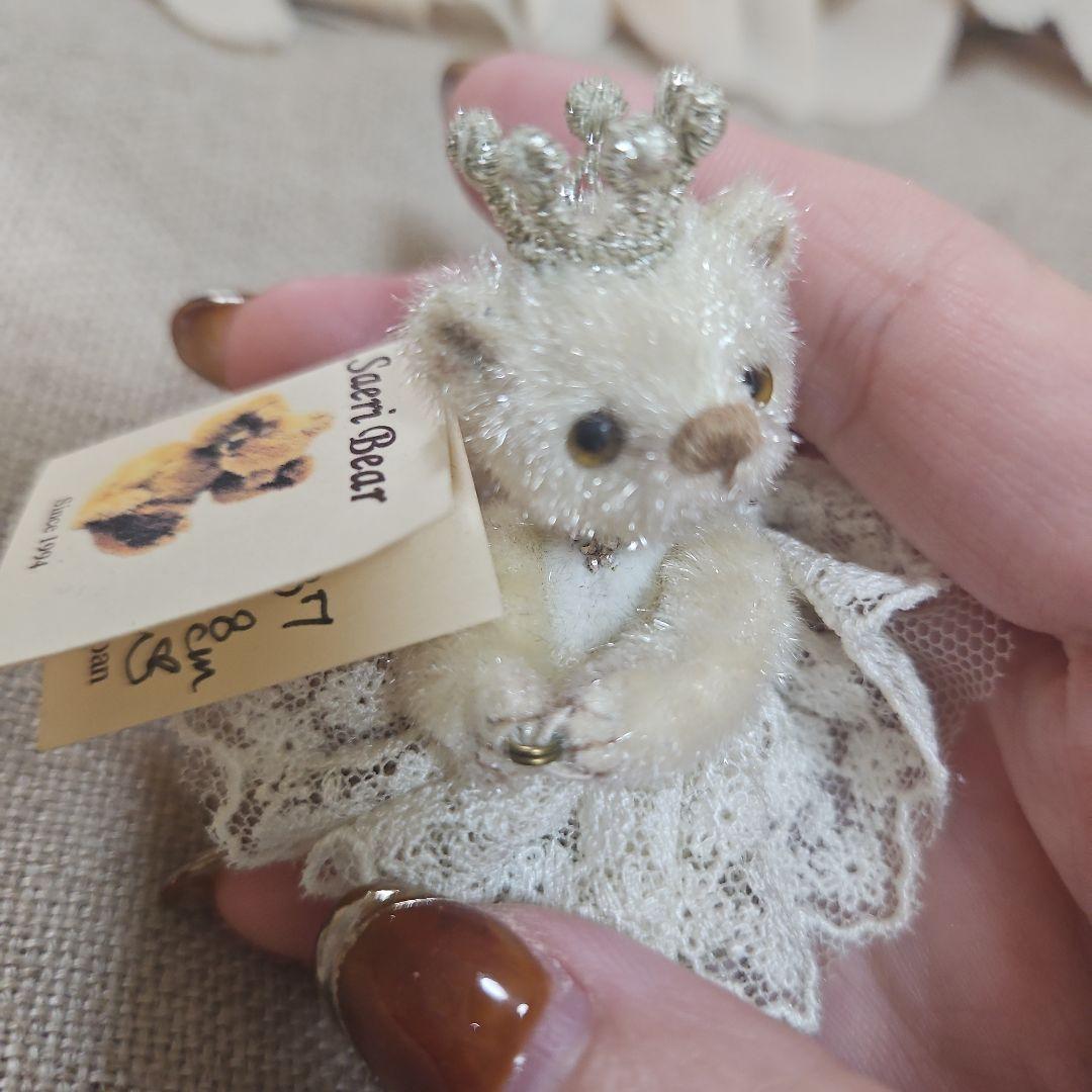 Sear Bear ティアラ付きクマ 約8cm