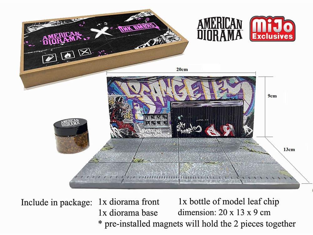 アメリカンジオラマ 1:64スケール LAストリートアートジオラマ グラフティ