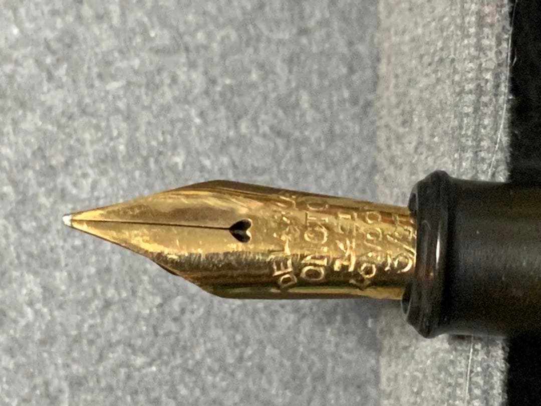 9金無垢Vintage Onoto 万年筆　14KのFペン先　クリスマス特価