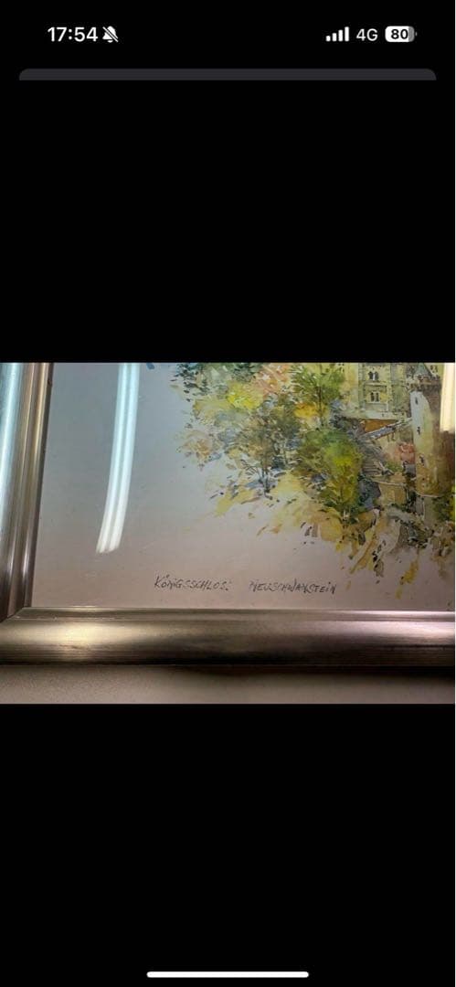 絵画 城の絵　風景画