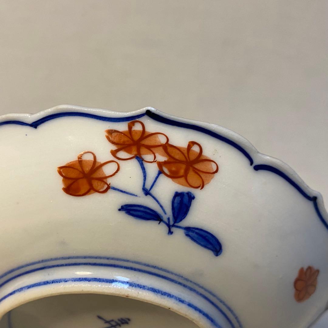 大聖寺伊万里　伊万里　古伊万里　小皿　豆皿　大明年製　色絵　金襴手　花の図