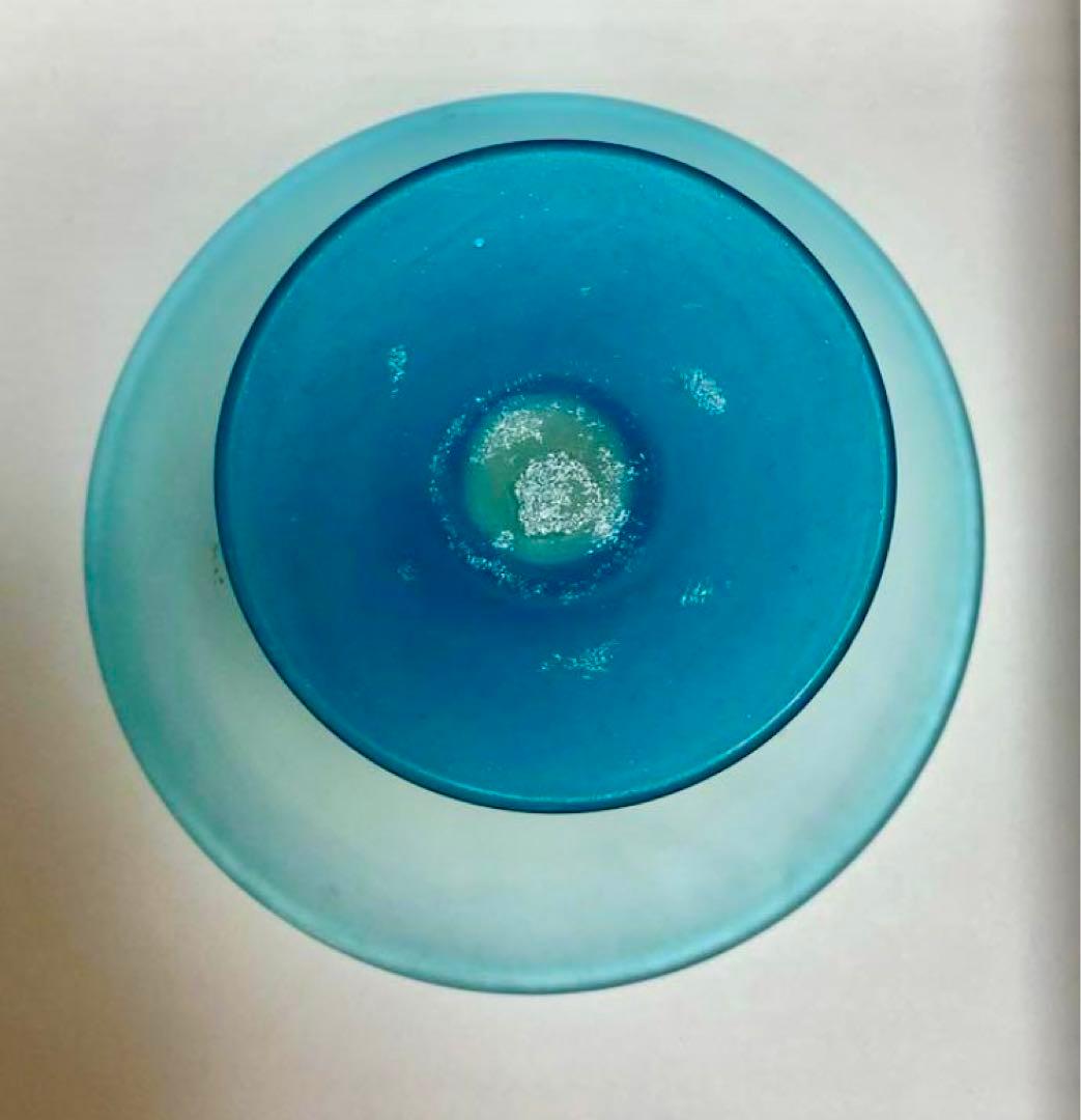 明治後期、大正ロマン コンポート　和ガラス ウランガラス