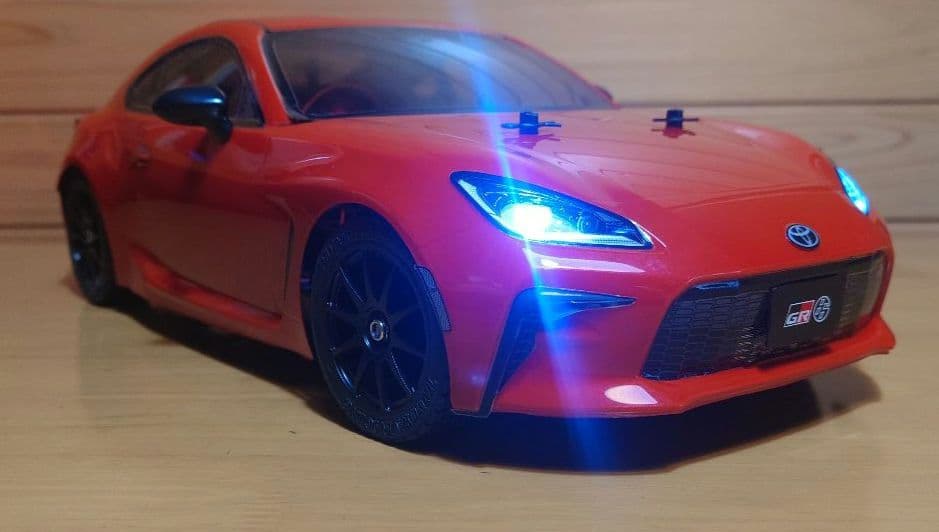 田宮模型 GR86(LEDライト付)＆プロポ＆バッテリー充電器セット　未走行品