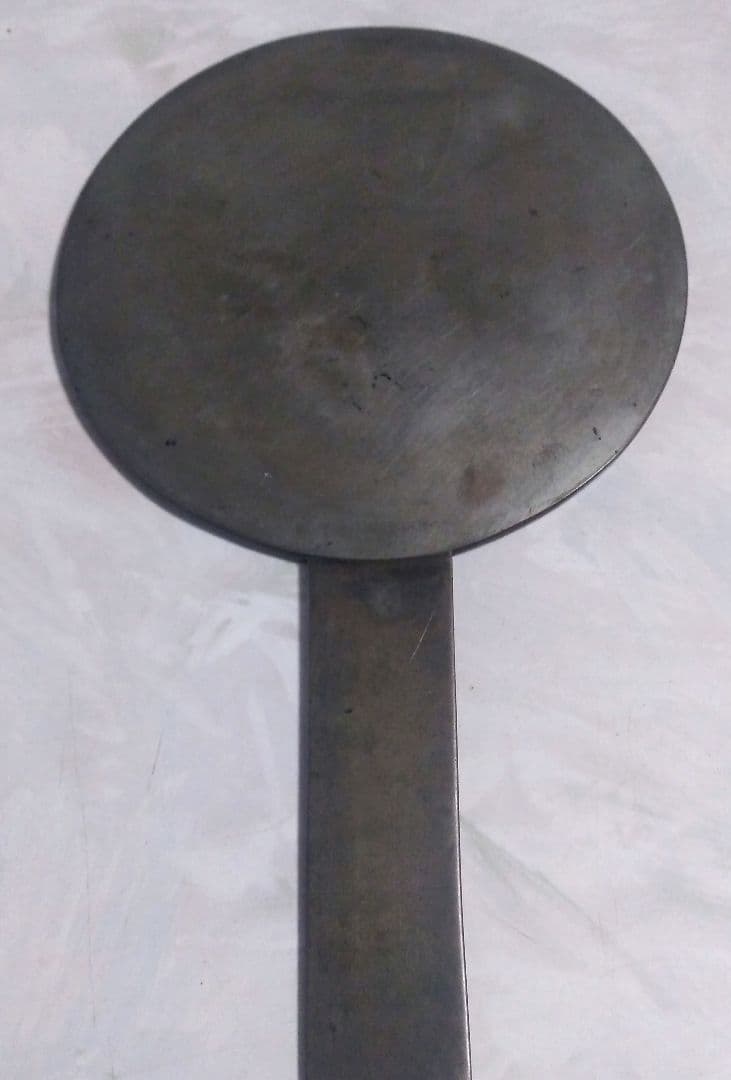 鶴亀に松文様　柄鏡　藤原金吉　アンティーク