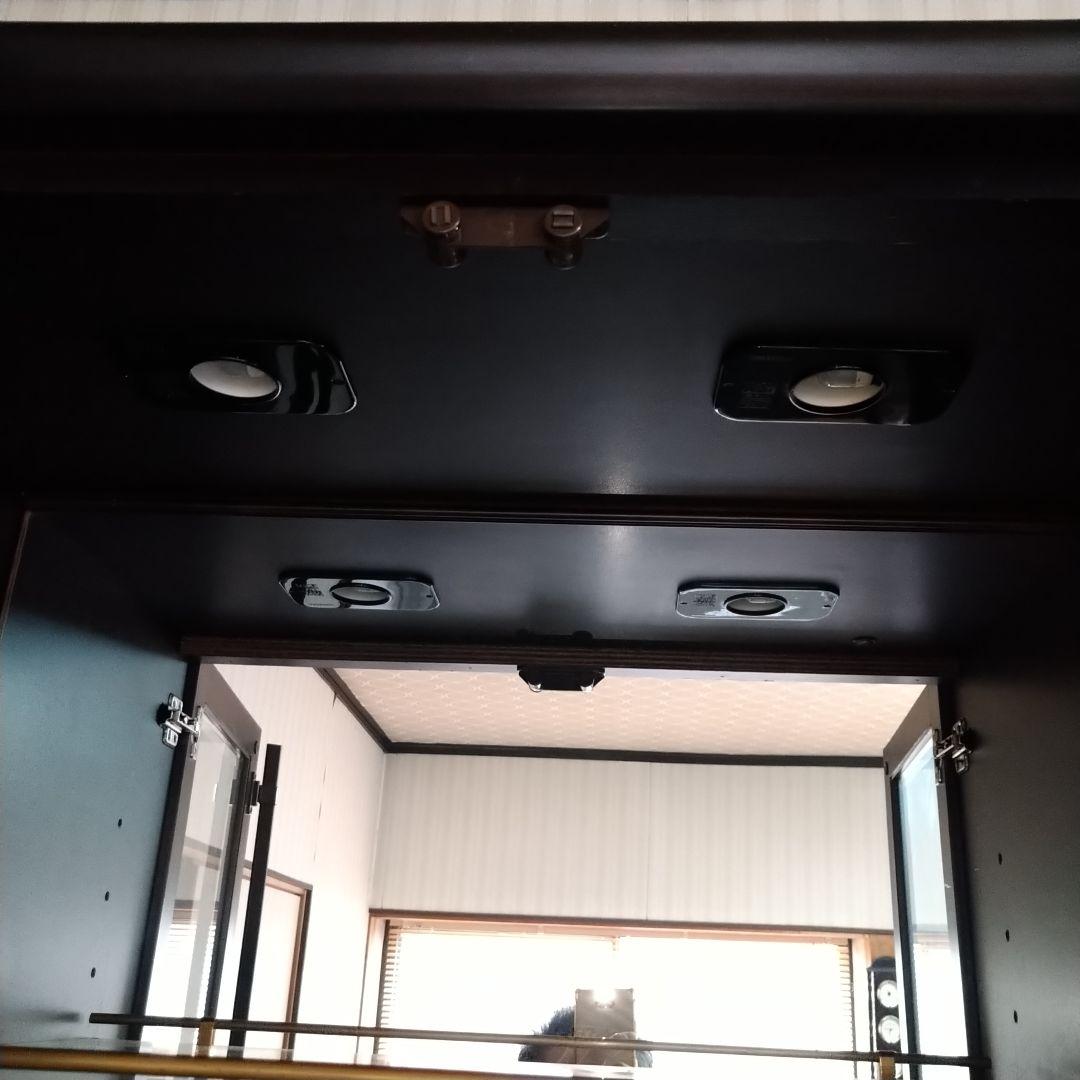 大型ダークブラウン収納キャビネット