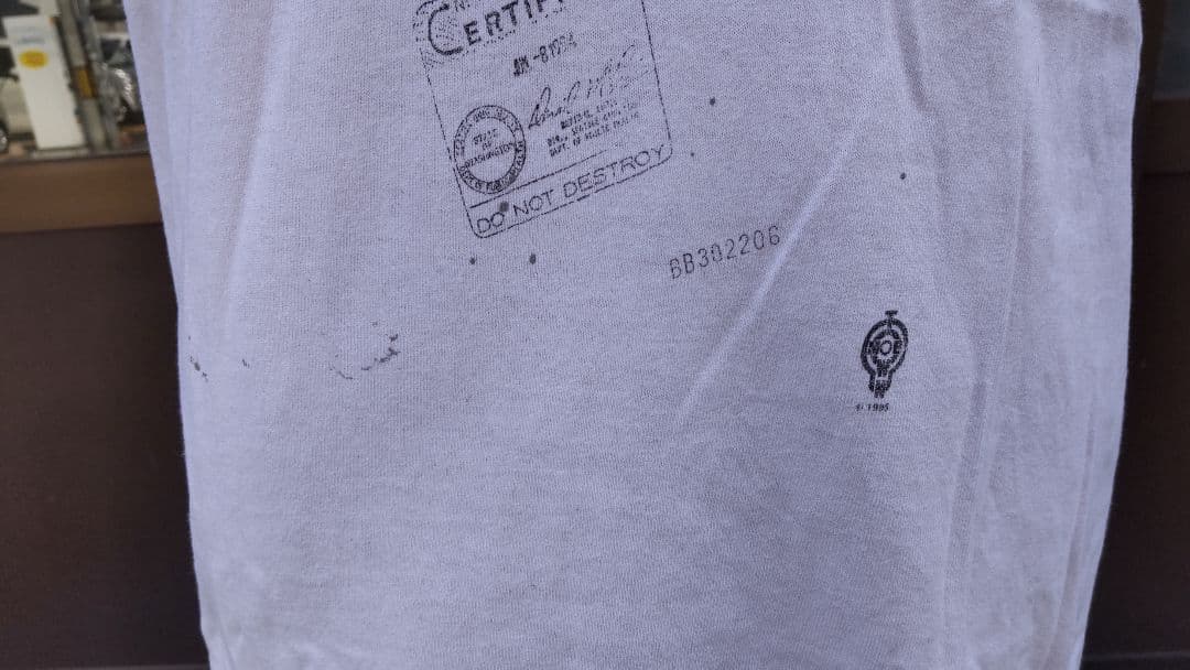 90‘s  Cobain カート・コバーン死亡診断書Tシャツ　サイズＬ