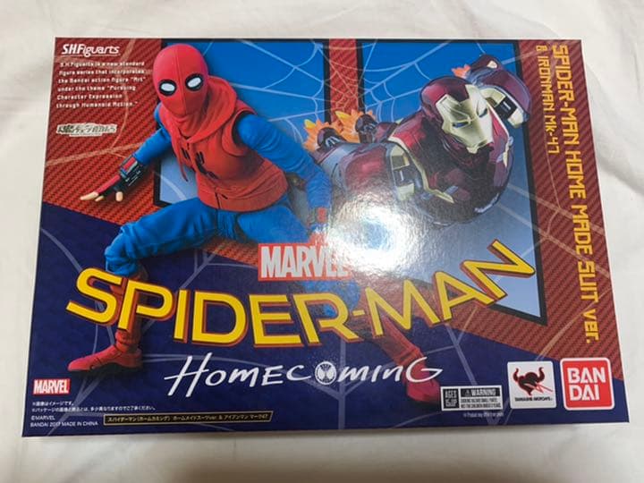 【美品】即発送！ フィギュアーツ　アイアンマンMk47&スパイダーマン