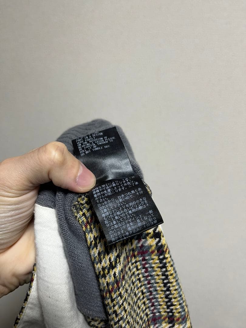 UNDERCOVER アンダーカバー　途中縮絨ジョッパーズチェックパンツ