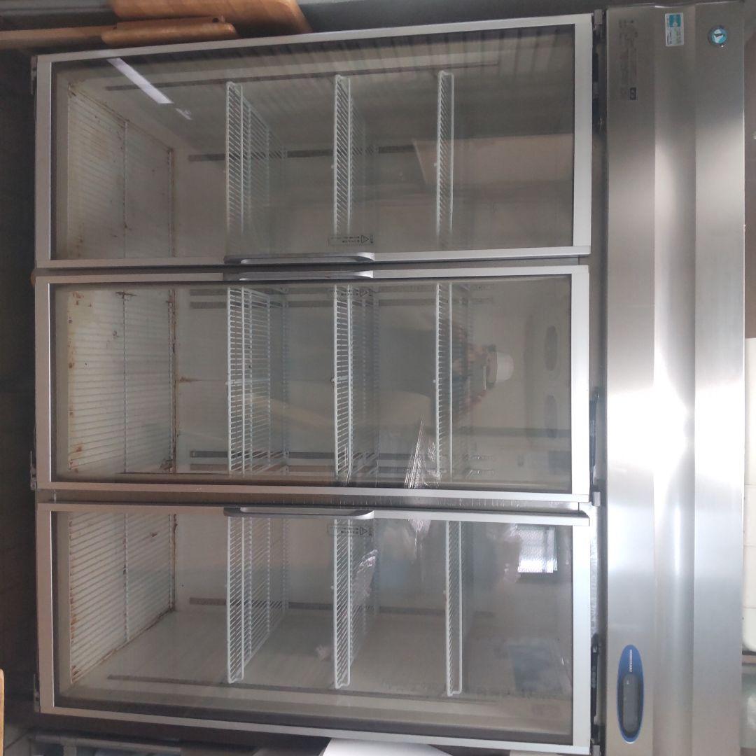 大型冷蔵ショーケース 3ドア シルバー