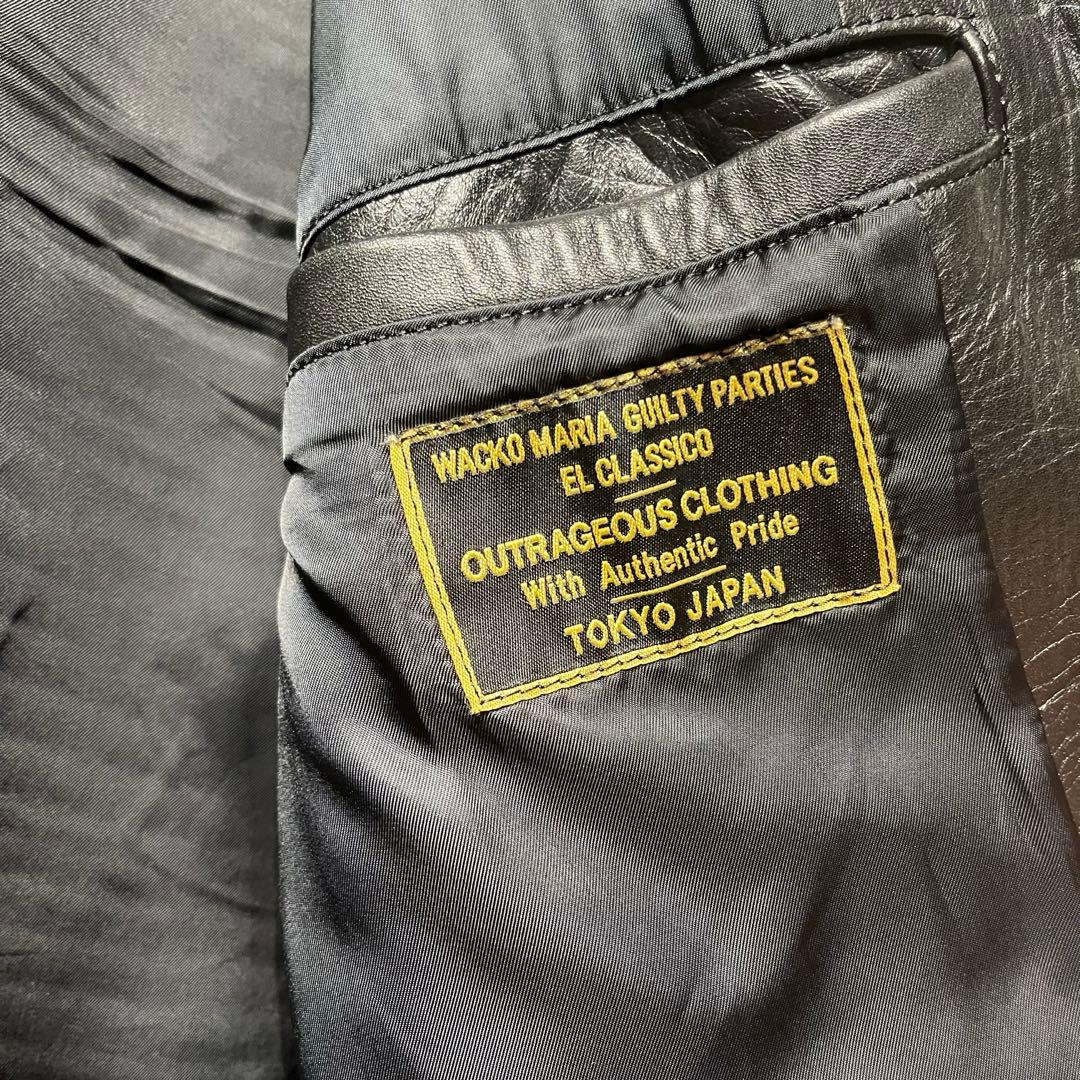 【大幅値下げ】WACKO MARIA シングル ライダースジャケット 牛革 名作