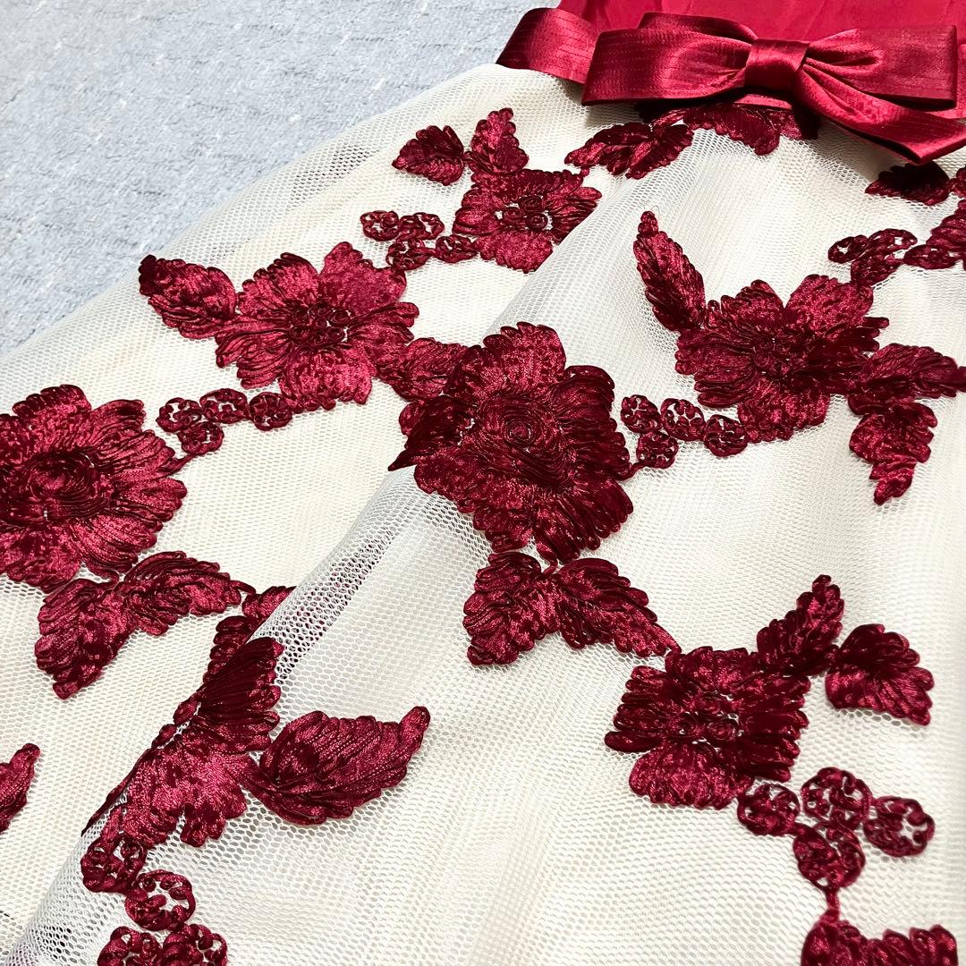 SETTAN［花柄刺繍］ドレス　ノースリーブ　ERUKEI LK　エルケイドレス