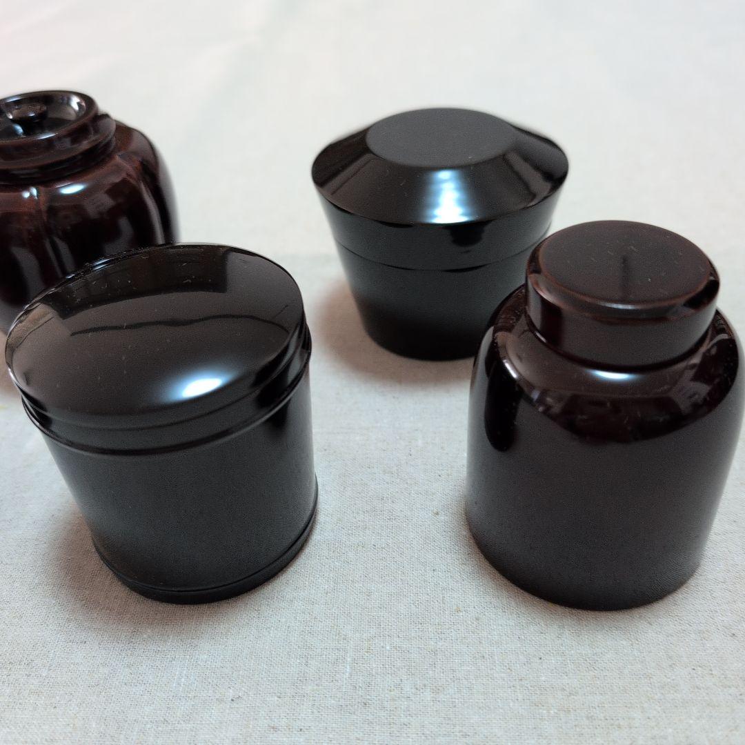 茶道具　棗　薄茶器六種セットのうち五種セット　共箱入