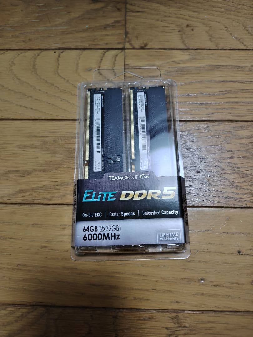 メモリ TEAMGROUP DDR5 64GB 2x32GB 6000MHz