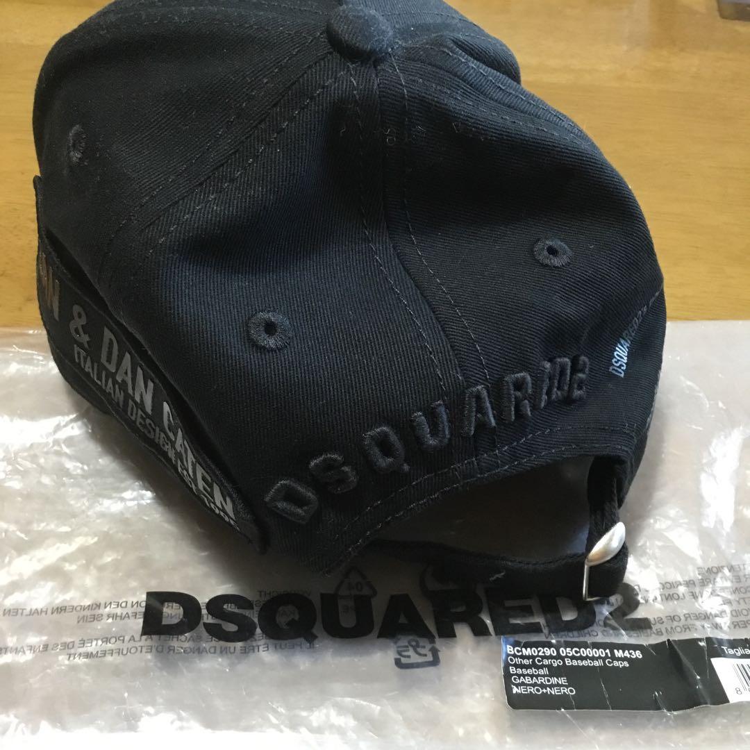 【未使用】DSQUARED2 ICON ブラックキャップ
