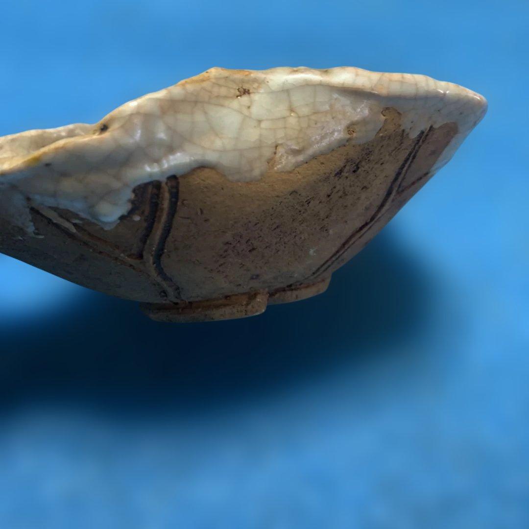 【楽山焼】　蟹　お皿　小物入れ　器　菓子皿❓小皿　アンティーク　楽山焼き