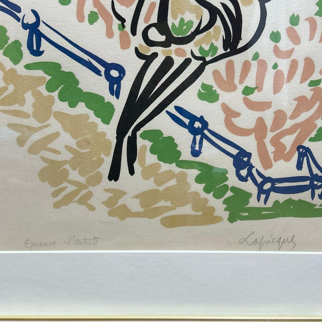 シャルル ラピック　リトグラフ　版画　アンティーク　昭和レトロ