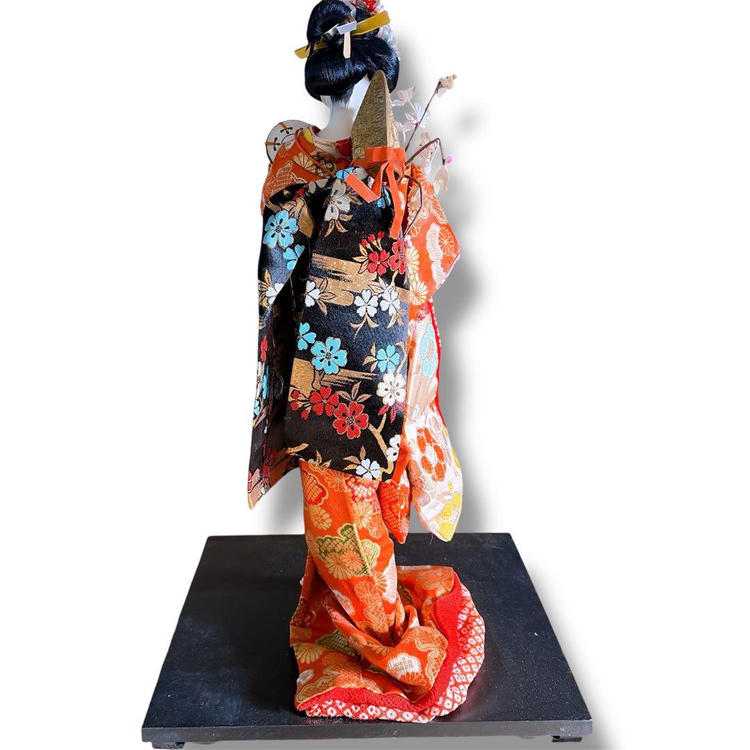 舞妓 日本人形 ガラス目 着物人形 和装 置物