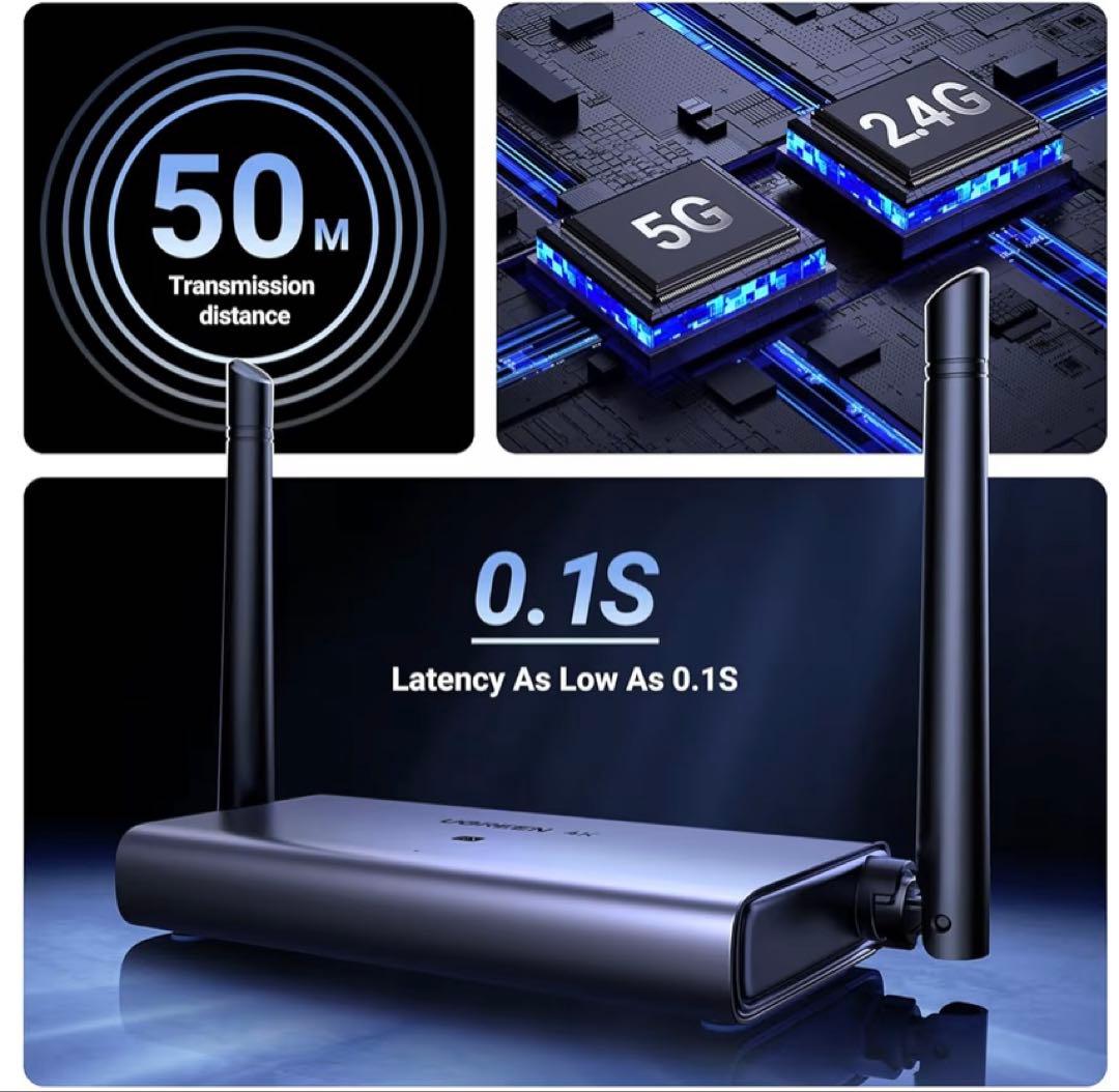 s*u様 UGREEN ワイヤレスHDMI 無線 ワイヤレス送受信機