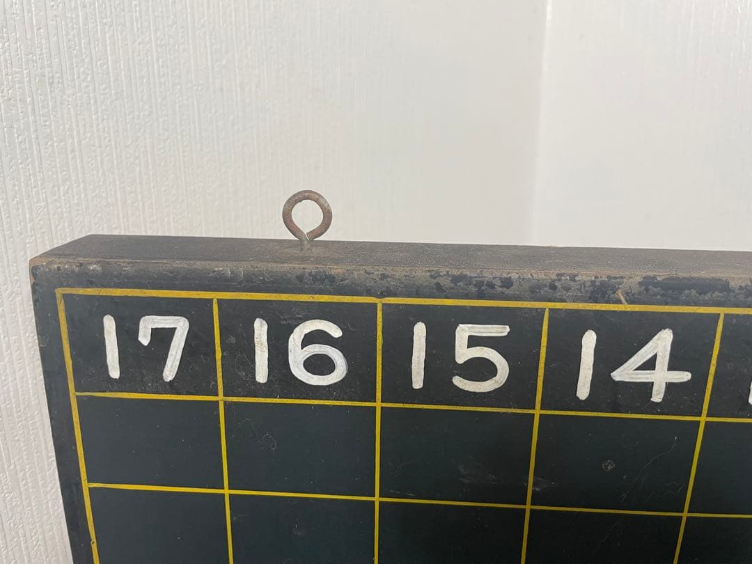 黒板 月次行事予定表 木製 アンティーク ビンテージ レトロ 昭和