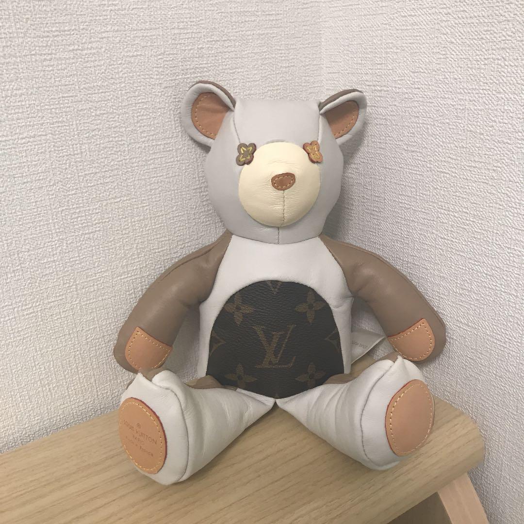 LOUIS VUITTON ドゥドゥルイ モノグラムレザー くま ぬいぐるみ