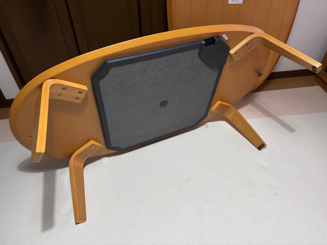 【たのメル便】無印良品 楕円形 木製 こたつ ローテーブル こたつ布団