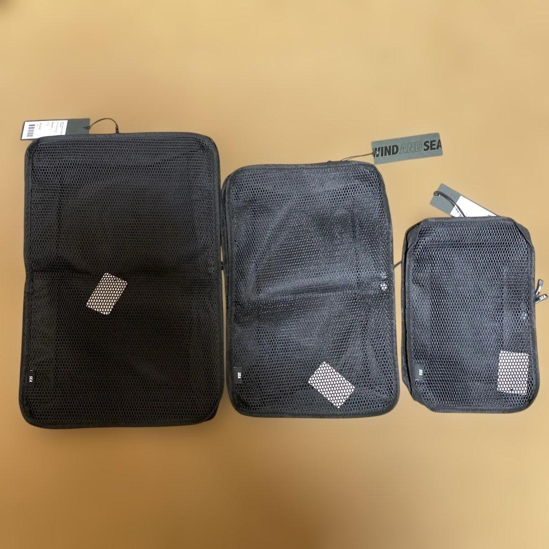 新品　WDS ウィンダンシー　トラベルポーチ　セット ブラック S M L