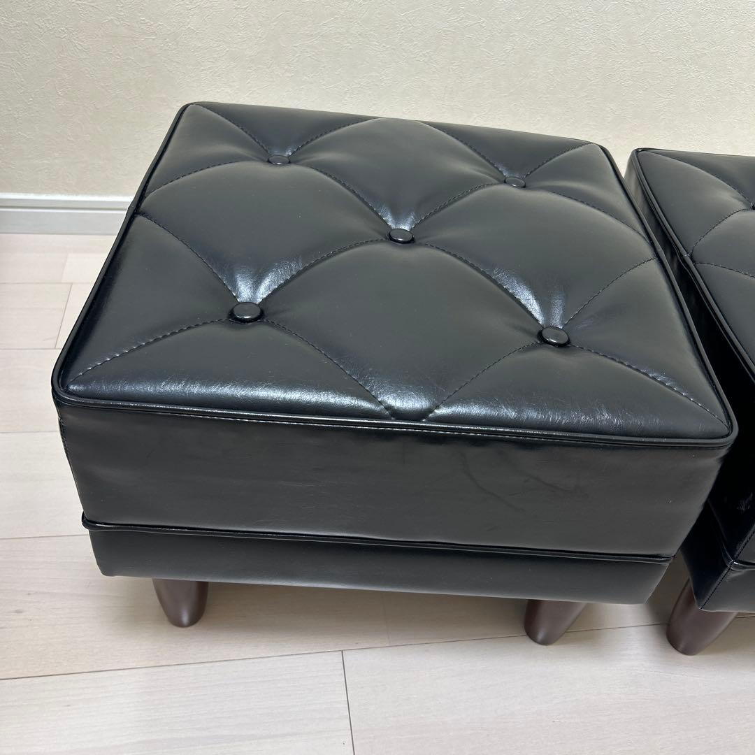 カリモク　60 オットマン ブラック　2個セット ※3月28日(金)に発送します