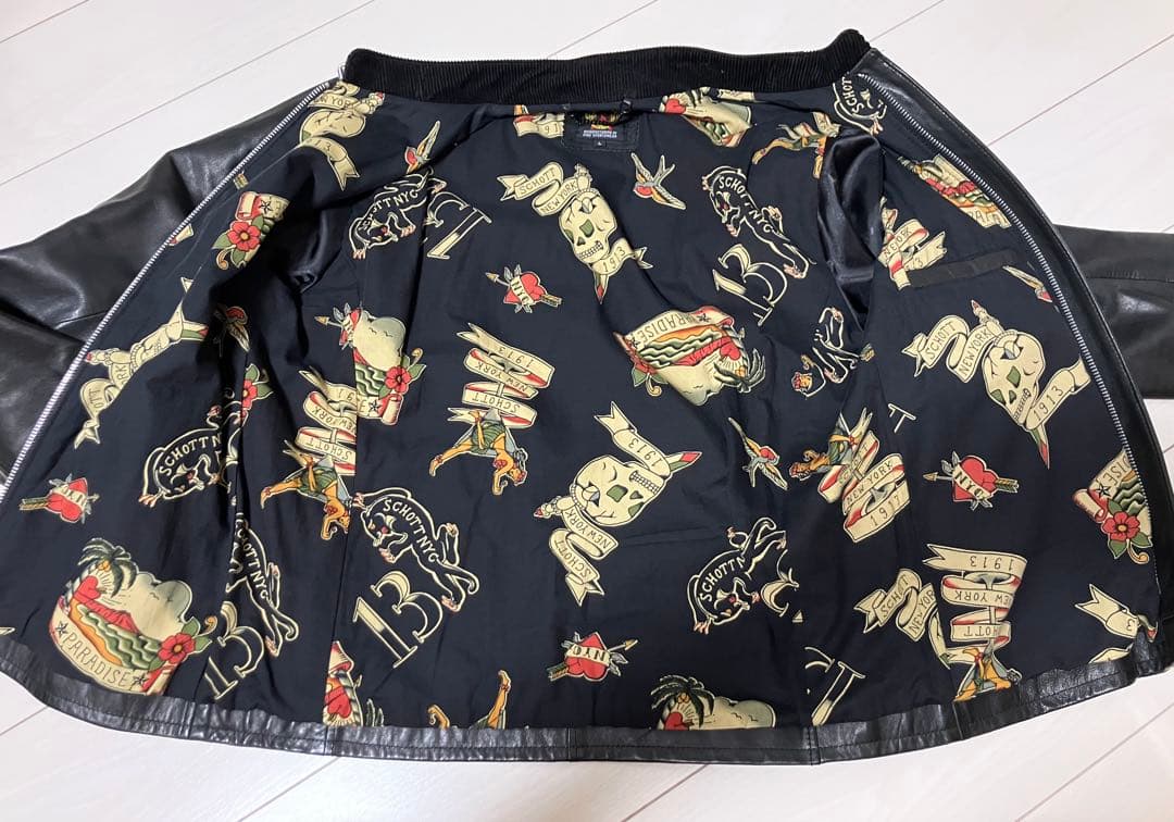 Schott シングルライダース(Lサイズ)