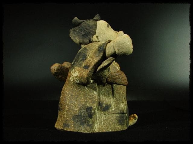 滝上 真由美 わらべ 陶人形 創作陶器 常滑 陶房玄ー c337