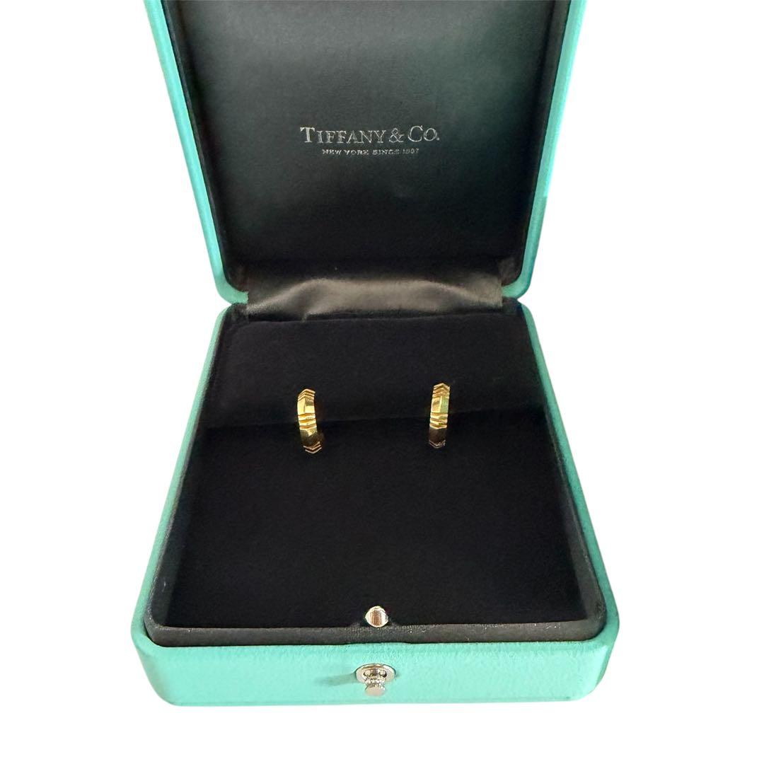 Tiffany&Co. ティファニー　アトラスX フープピアス YG 廃盤